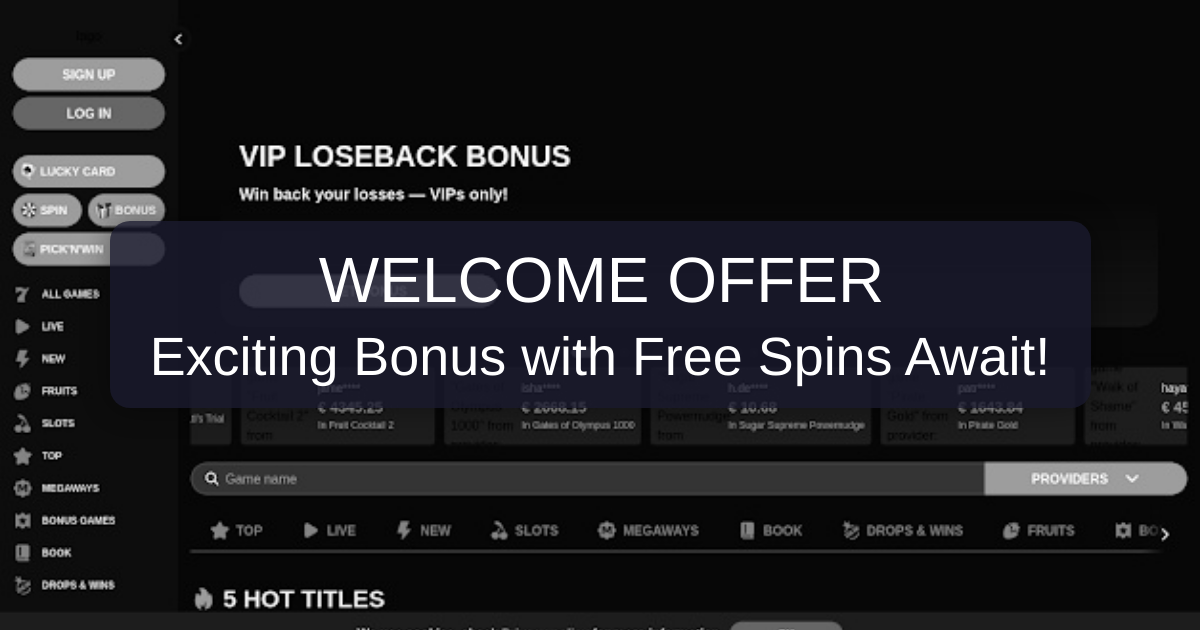 Betzard Casino welcome bonus